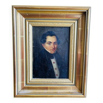 Peinture huile sur panneau  Henri möckly 1805-1881