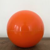 Vintage orange bucket in the shape of a FASYL bowling ball, diameter 18 cm
