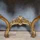 Louis XV style Venetian curved console in gilded wood circa 1900