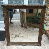 Mirror in gilded wood 107 x 94 cm