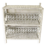 Vintage wicker shelf