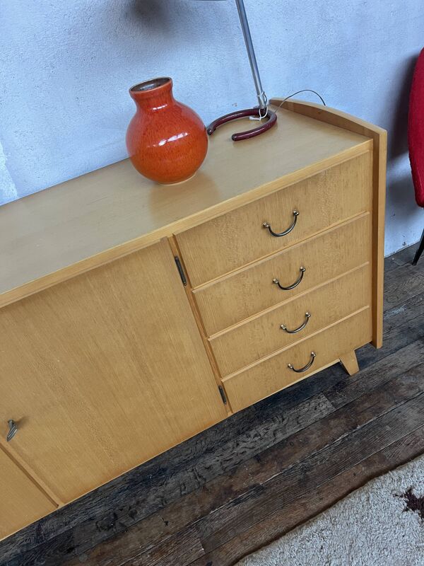 Enfilade vintage en frêne – style scandinave