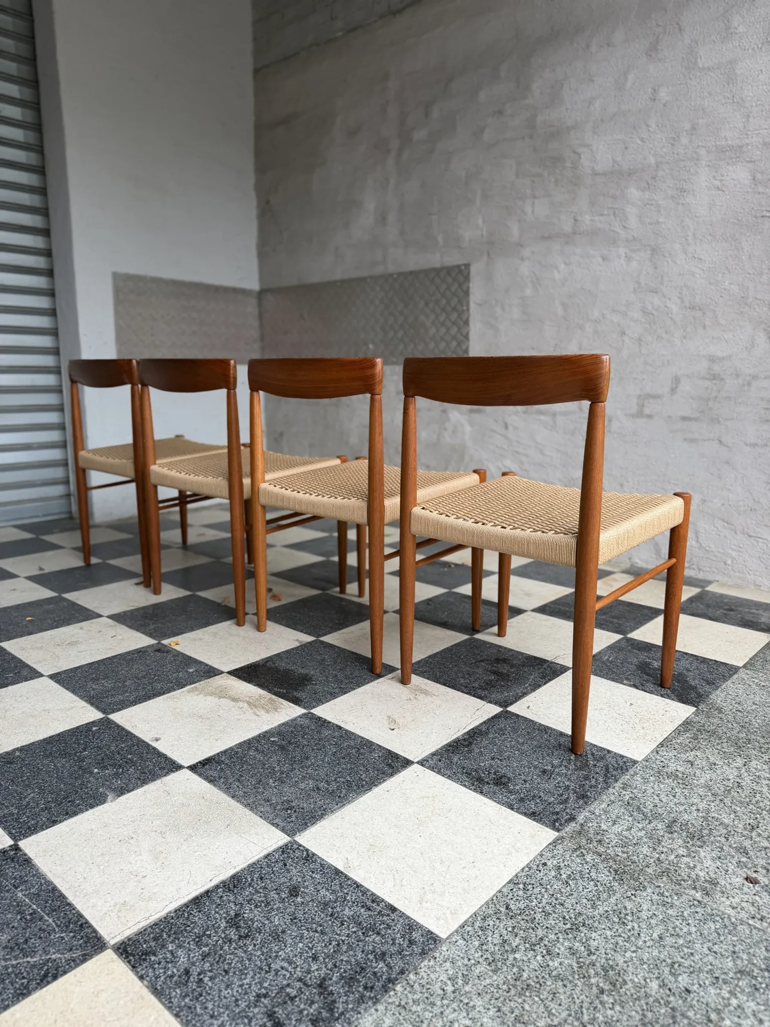 Set of 4 HW Klein chairs for Bramin