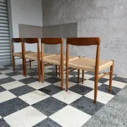Set of 4 HW Klein chairs for Bramin