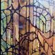 Acrylique  "éléments architecturaux gothiques "