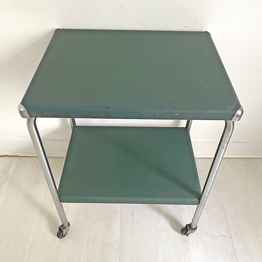 Industrial service metal and imitation leather green