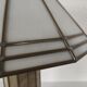 Vintage glass and metal lamp, 70s