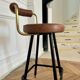 Leather armchair / bar stool
