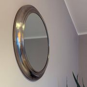 Round metal mirror, Italy 1970s