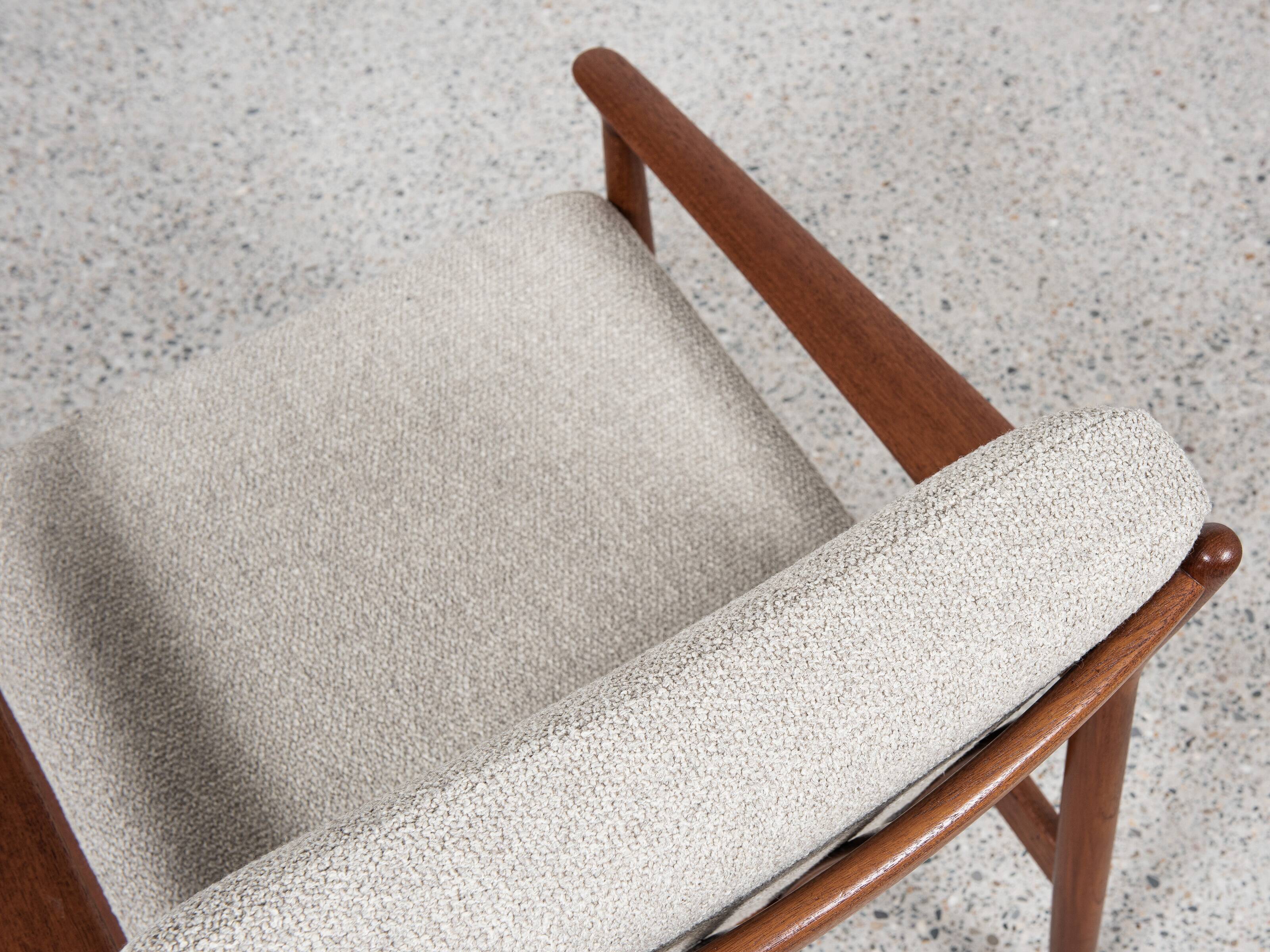 Midcentury Danish easy chair in teak by Svend Aage Eriksen for Glostrup 196