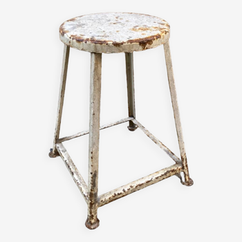 Industrial metal stool