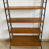 Vintage shelf in wood and wrought iron
