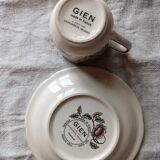 Set tasse café et plateau Gien & Dominoté