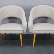 1960s Pair of Restored Shell Chairs, Czechoslovakia