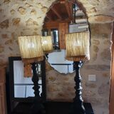 Pair of candlestick lamps
