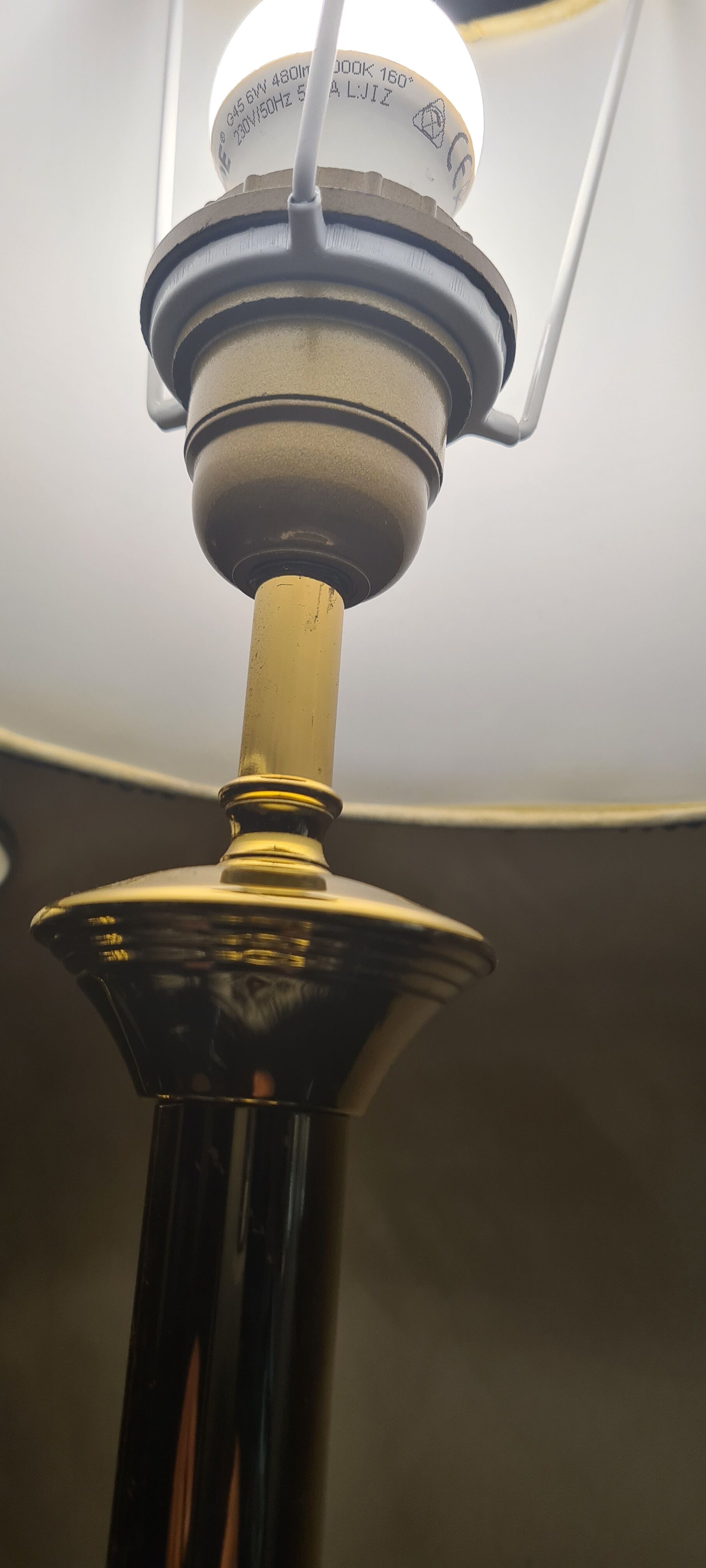 2 lamps deluxe brass chrome and gold, 1970 to 80