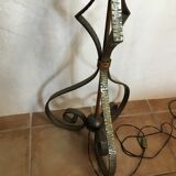 Lampadaire Art déco en fer forgé circa 1900