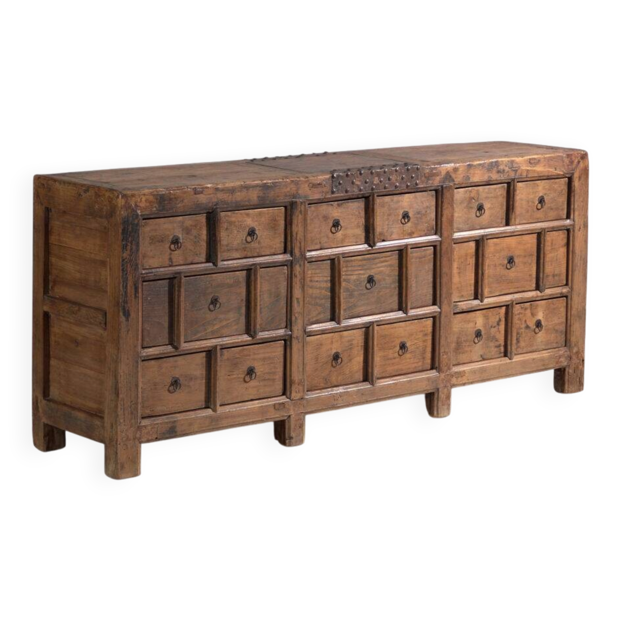 Meuble ancien à multiples tiroirs en bois de pin – Chine, vers 1930