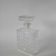 rectangular glass whiskey decanter 1970 21 X 10.5 cm