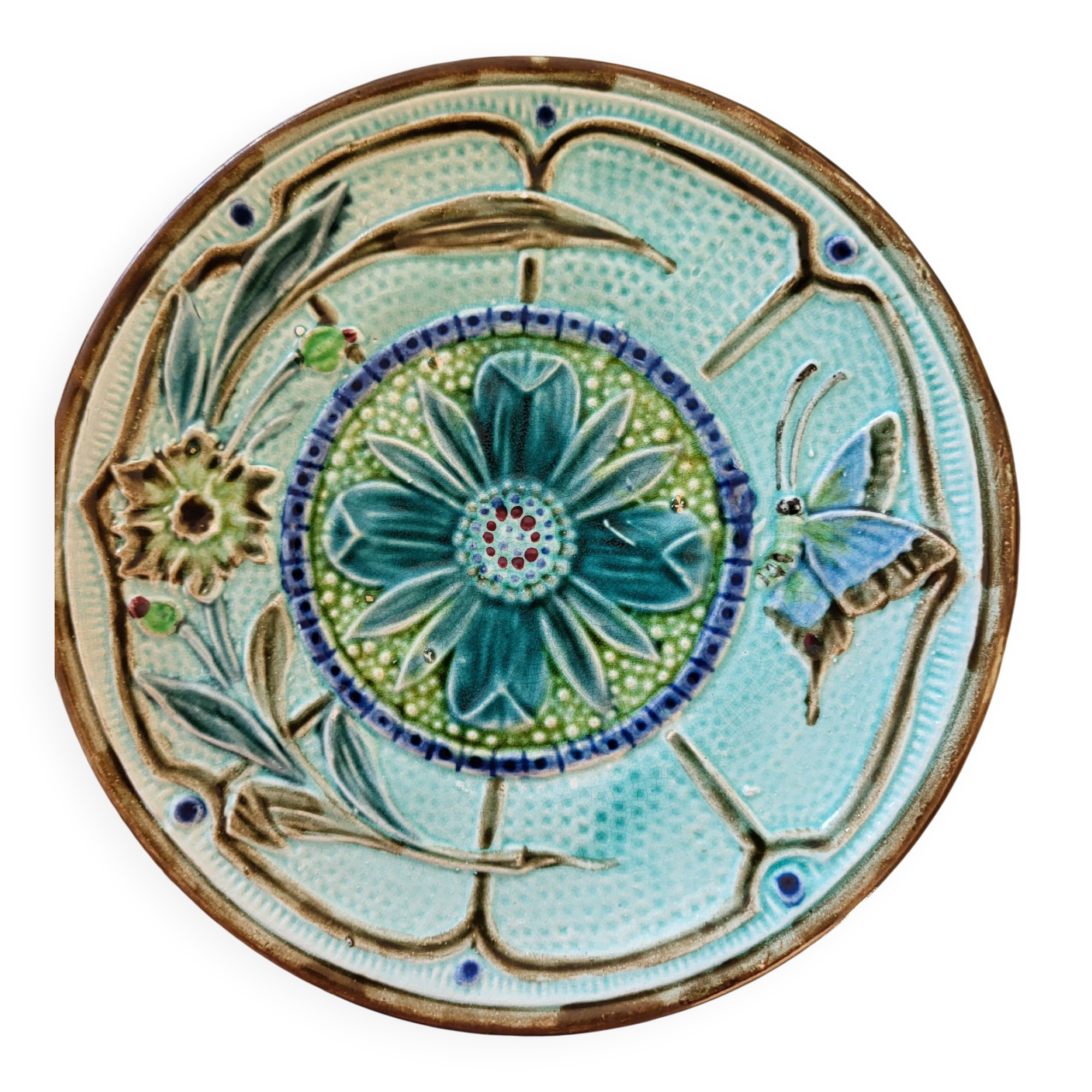 Set of earthenware plates from Wasmüel.