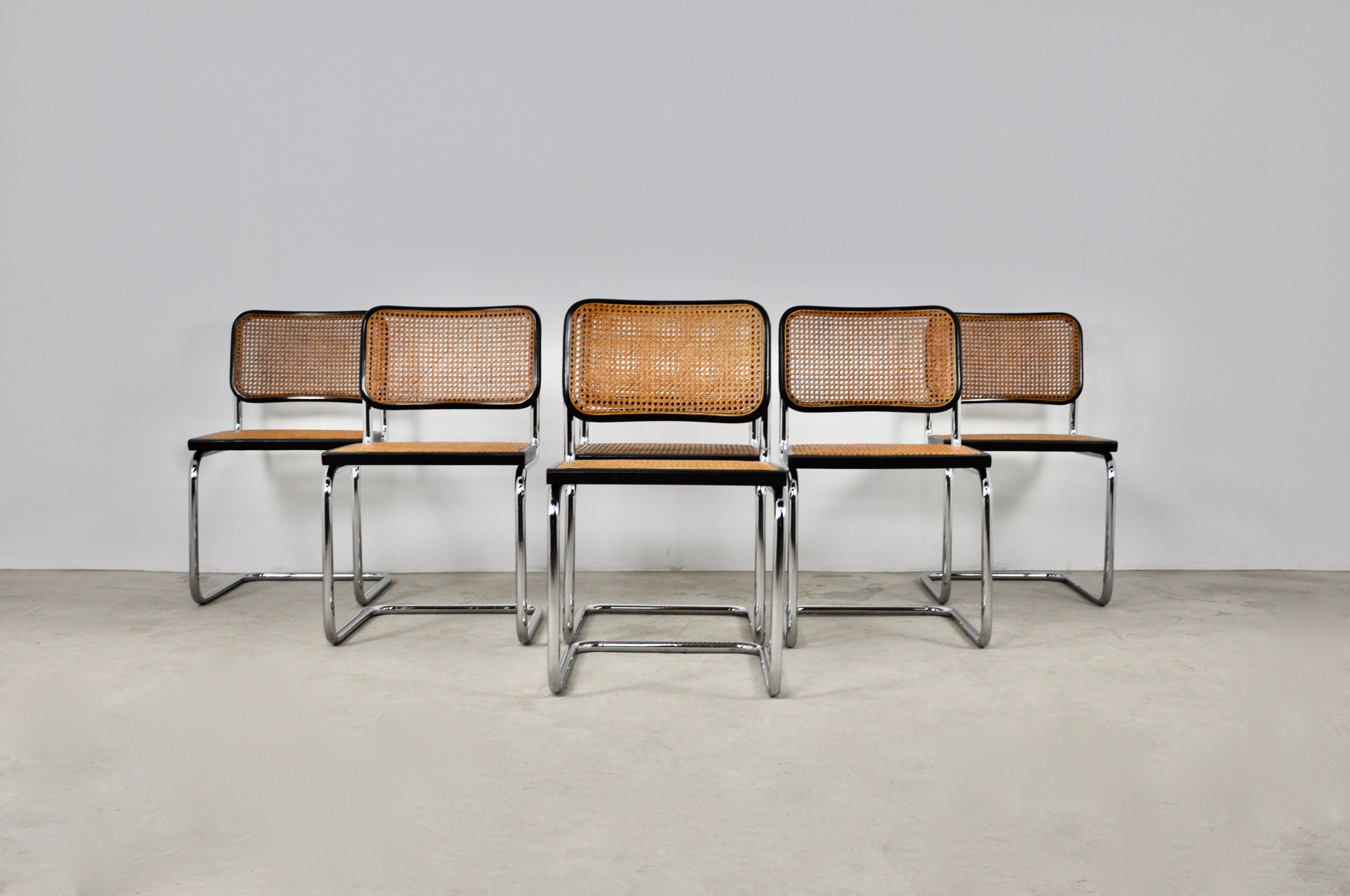 Set of 6 chairs B32 By Marcel Breuer