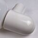 Pair of vintage space age wall lights in white plastic, Allibert 1970 bathroom bedside night light