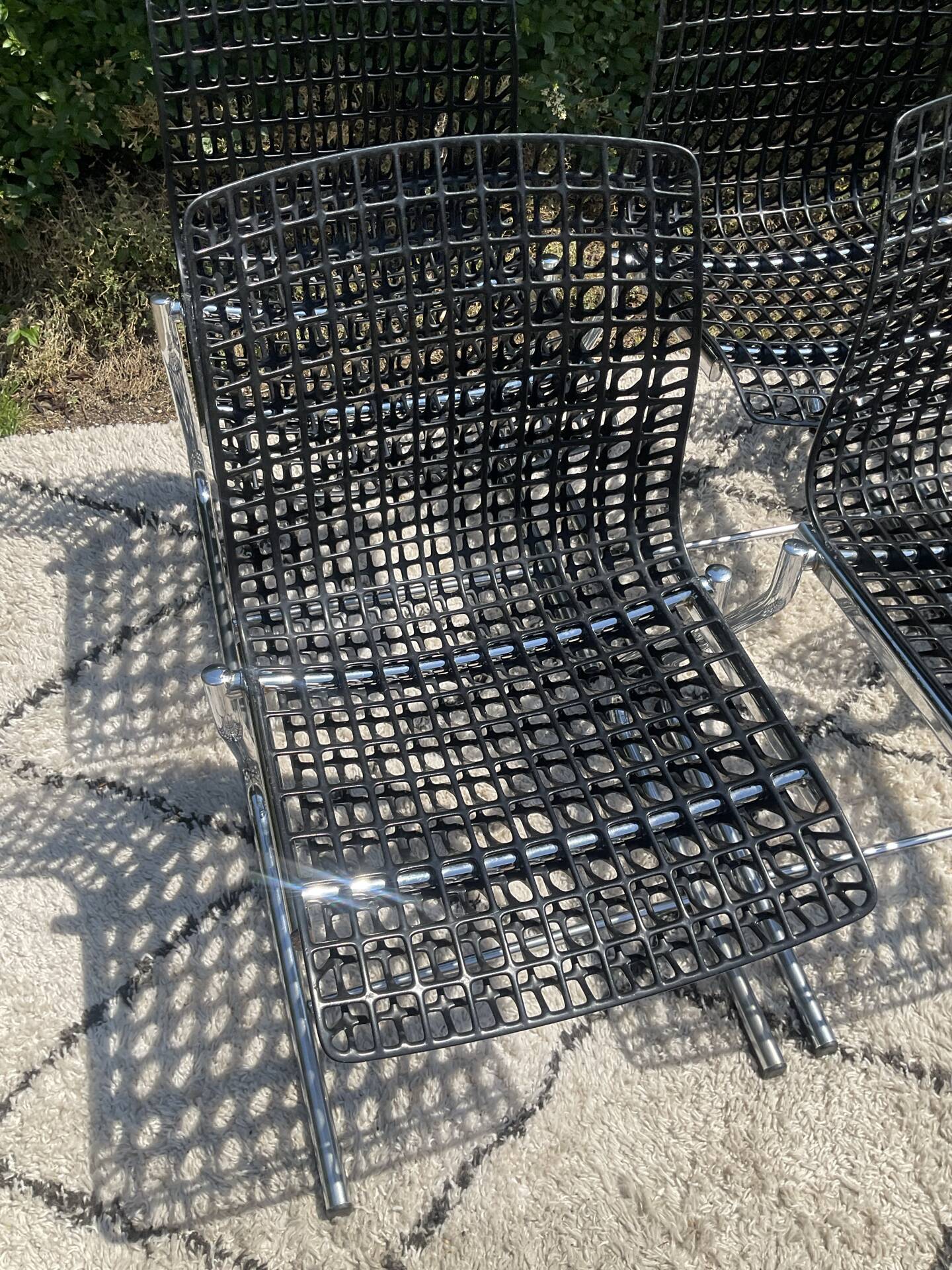Série de 6 chaises « Moiré » par Ton Haas