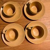 4 tasses en grès vintage
