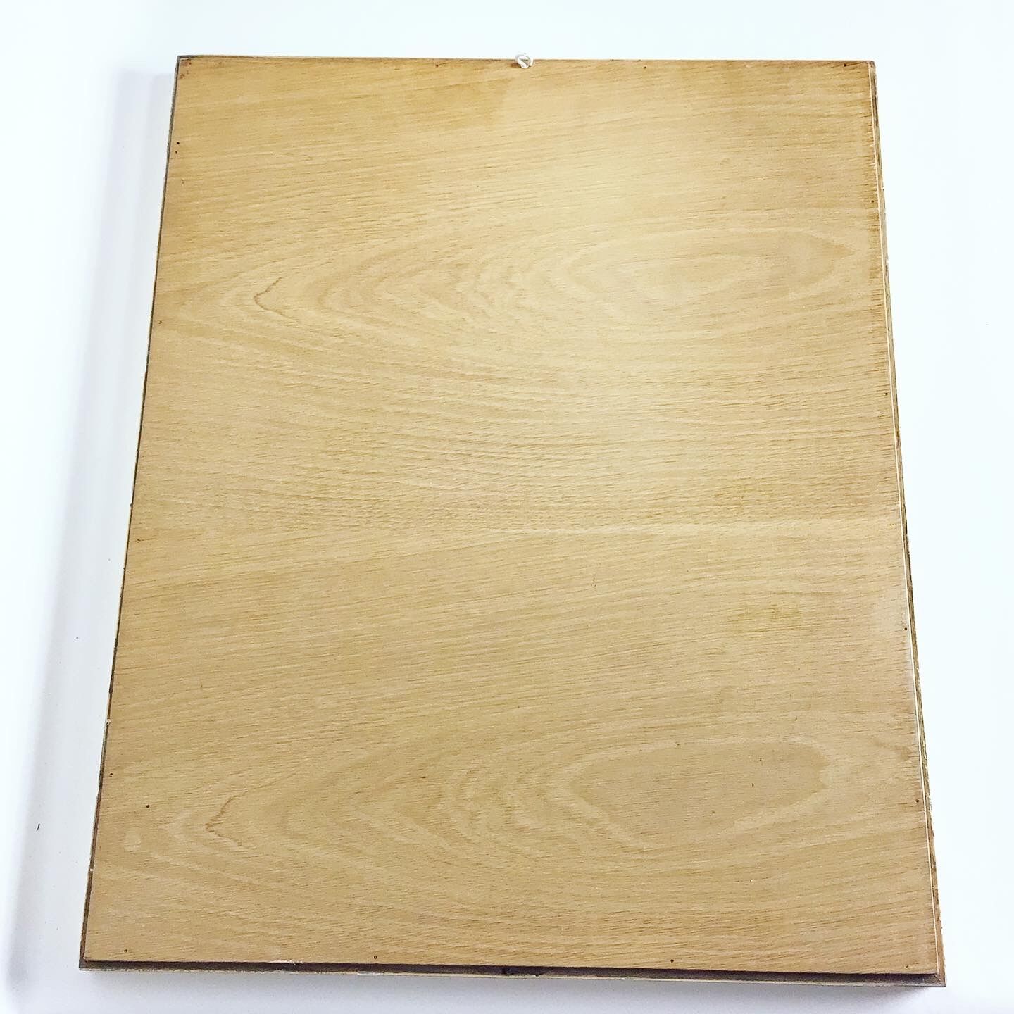 Golden rectangular mirror 43x54cm
