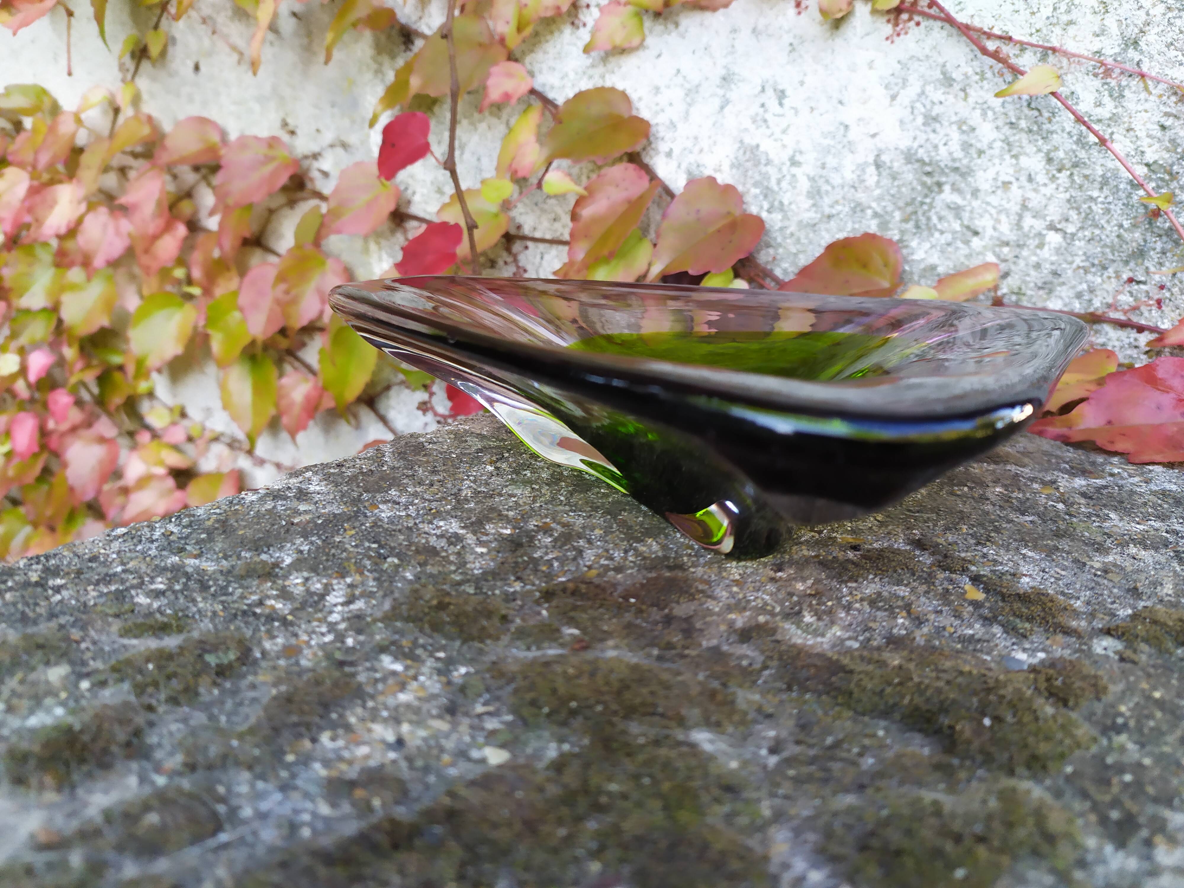 Blown glass cup from the 70s