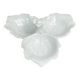 Segmented serving dish, leaf shape, porcelain, Bavaria