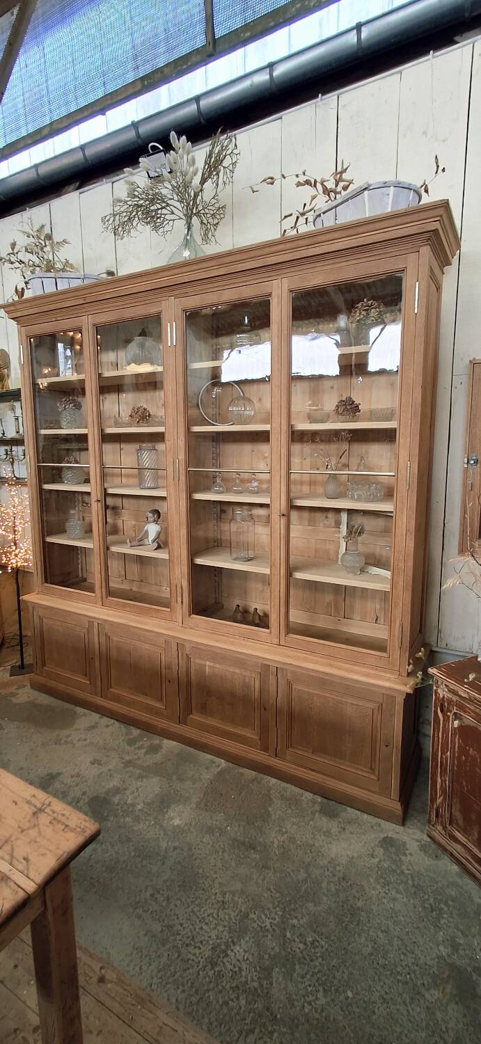 Grande vitrine ancienne de musée