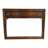 Miroir Art déco avec inserts de nacre et laiton