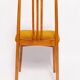 Ochre Bouclé Chair Mid-Century, Medium Wood, M. Zielinski, Europe 1960s