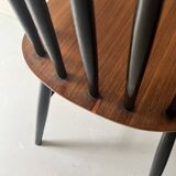 2 chaises scandinave en teck Fanett par Ilmari Tapiovaara, design 1950