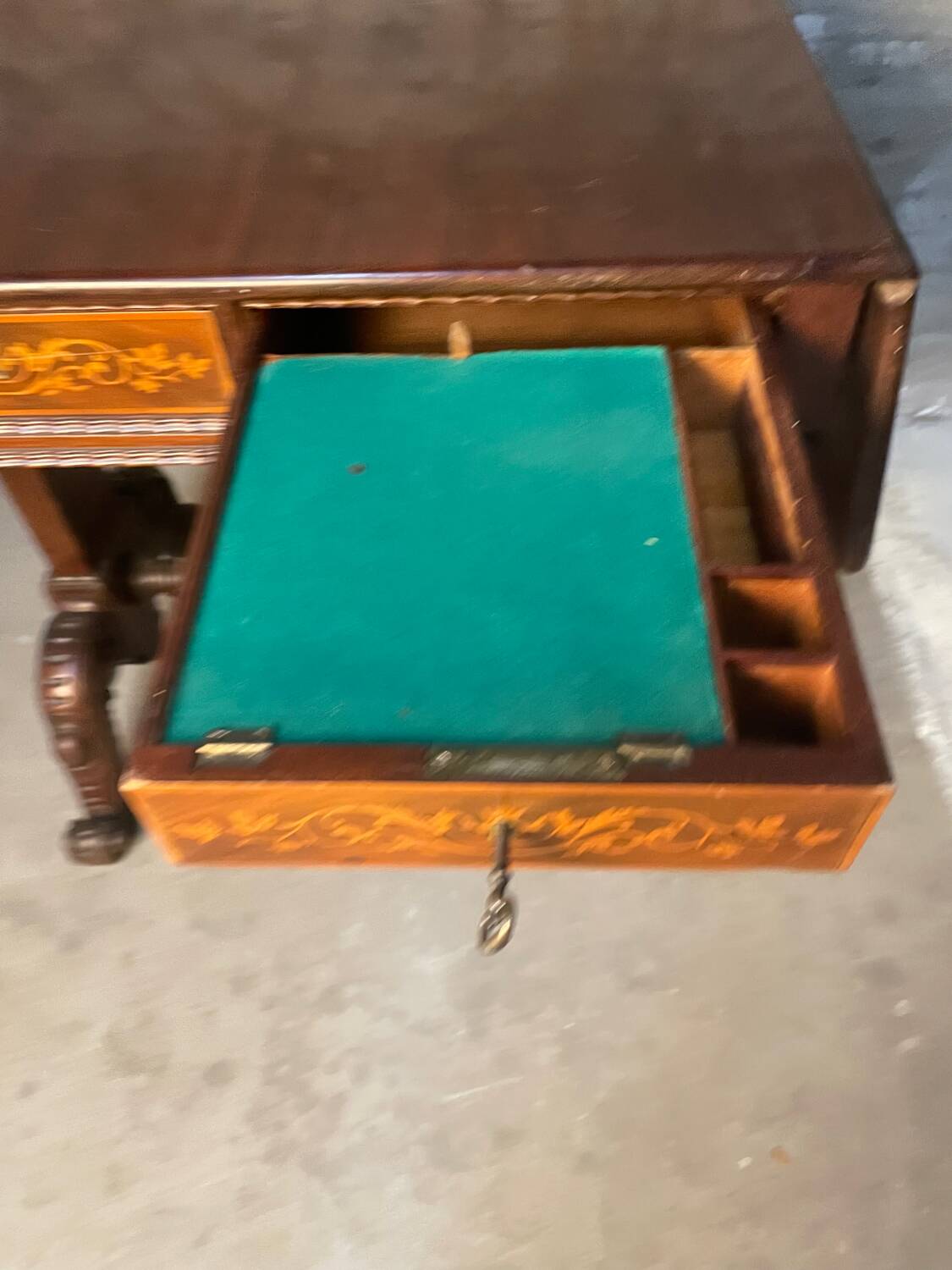 Writing table A Regency Irish carved mahogany writing table circa 1800