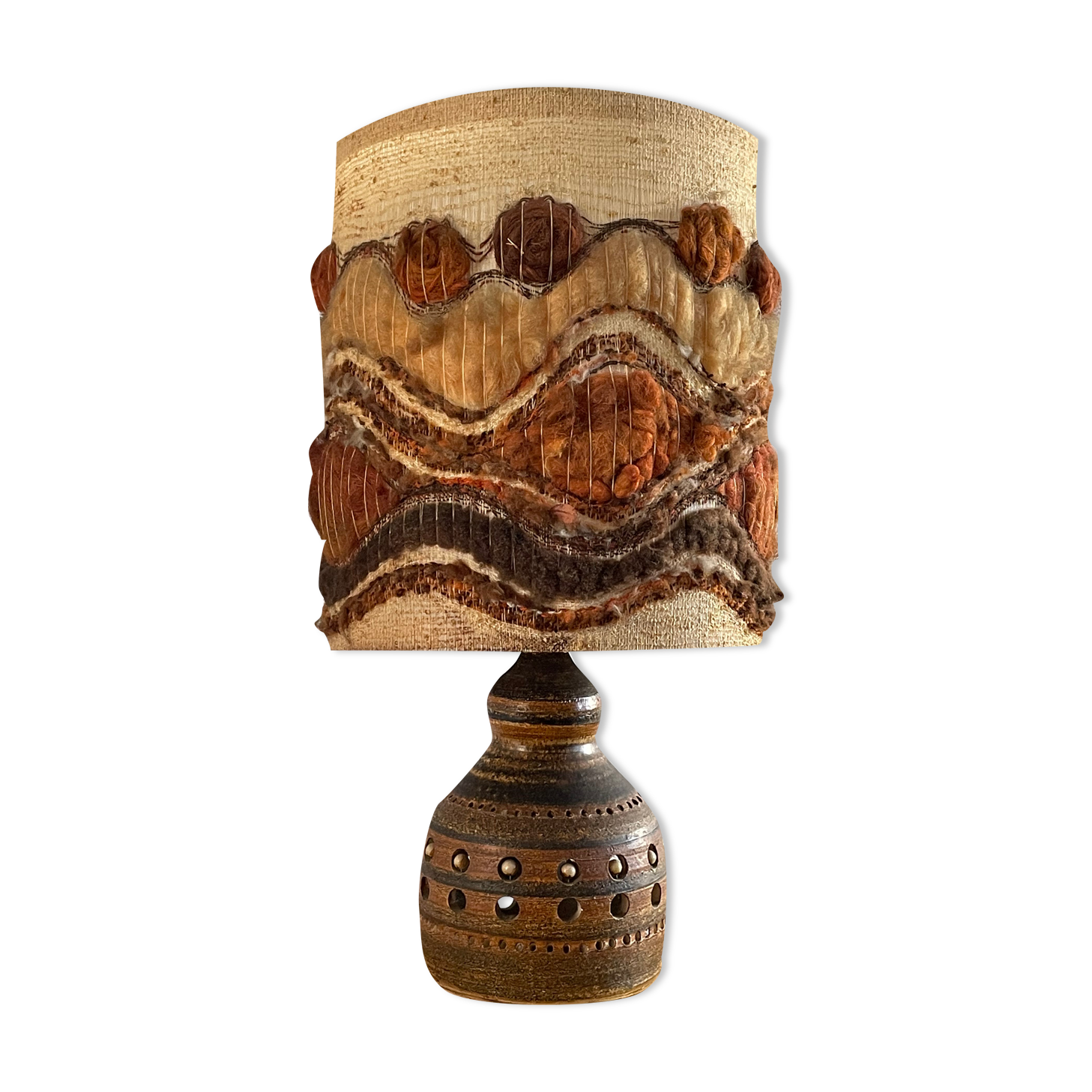 Lampe en céramique par Georges Pelletier, France 1970s