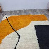 Handmade natural Berber rug 3x2 m