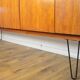 Scandinavian teak sideboard and “pin” legs