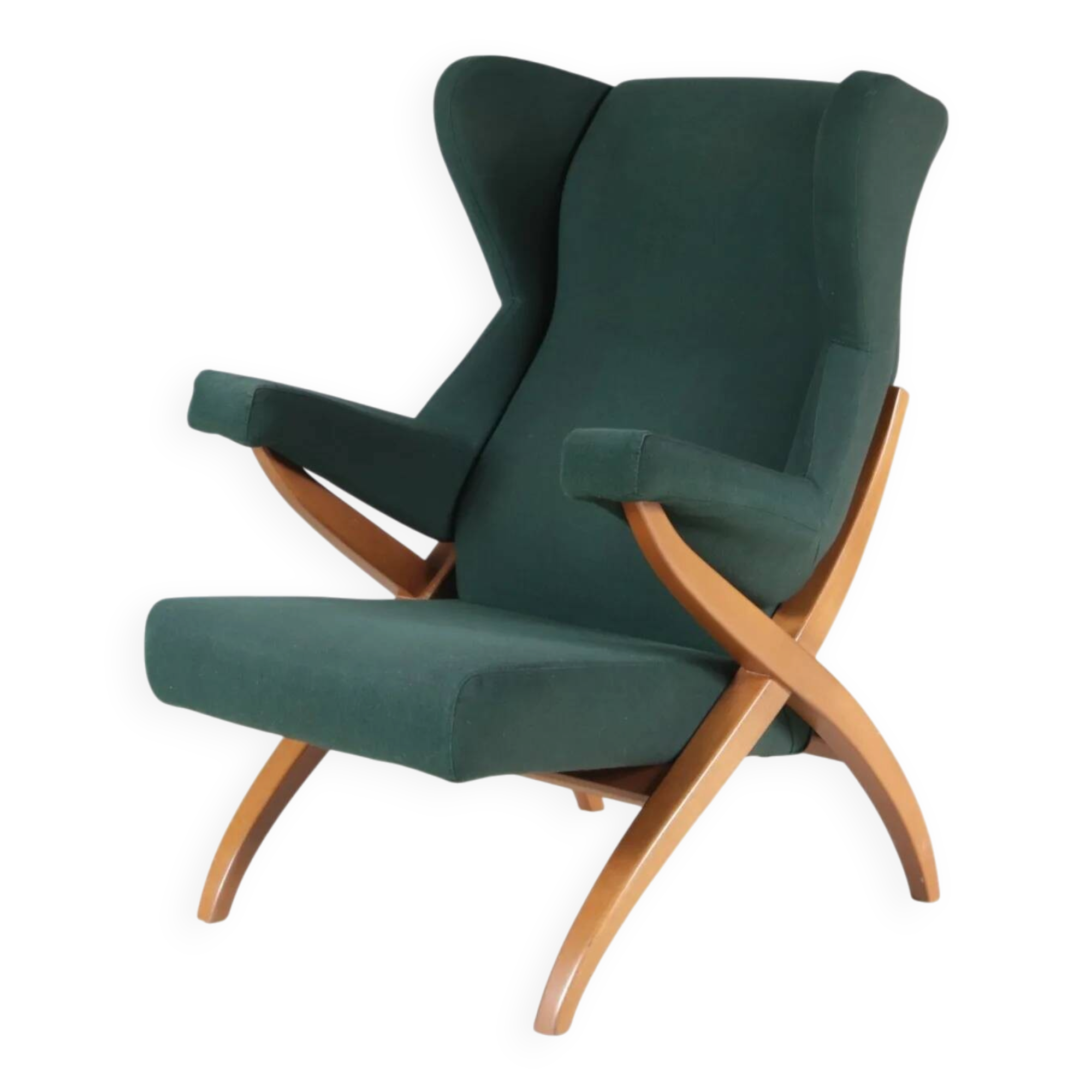 1980s Fiorenza high back easy chair by Franco Albini for Arflex Italy