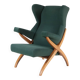 1980s Fiorenza high back easy chair by Franco Albini for Arflex Italy