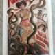 Poster Folies Bergère "Hindu Charmer/The Fire Dance" reproduction from the 70s