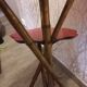 Wooden stool, bamboo legs