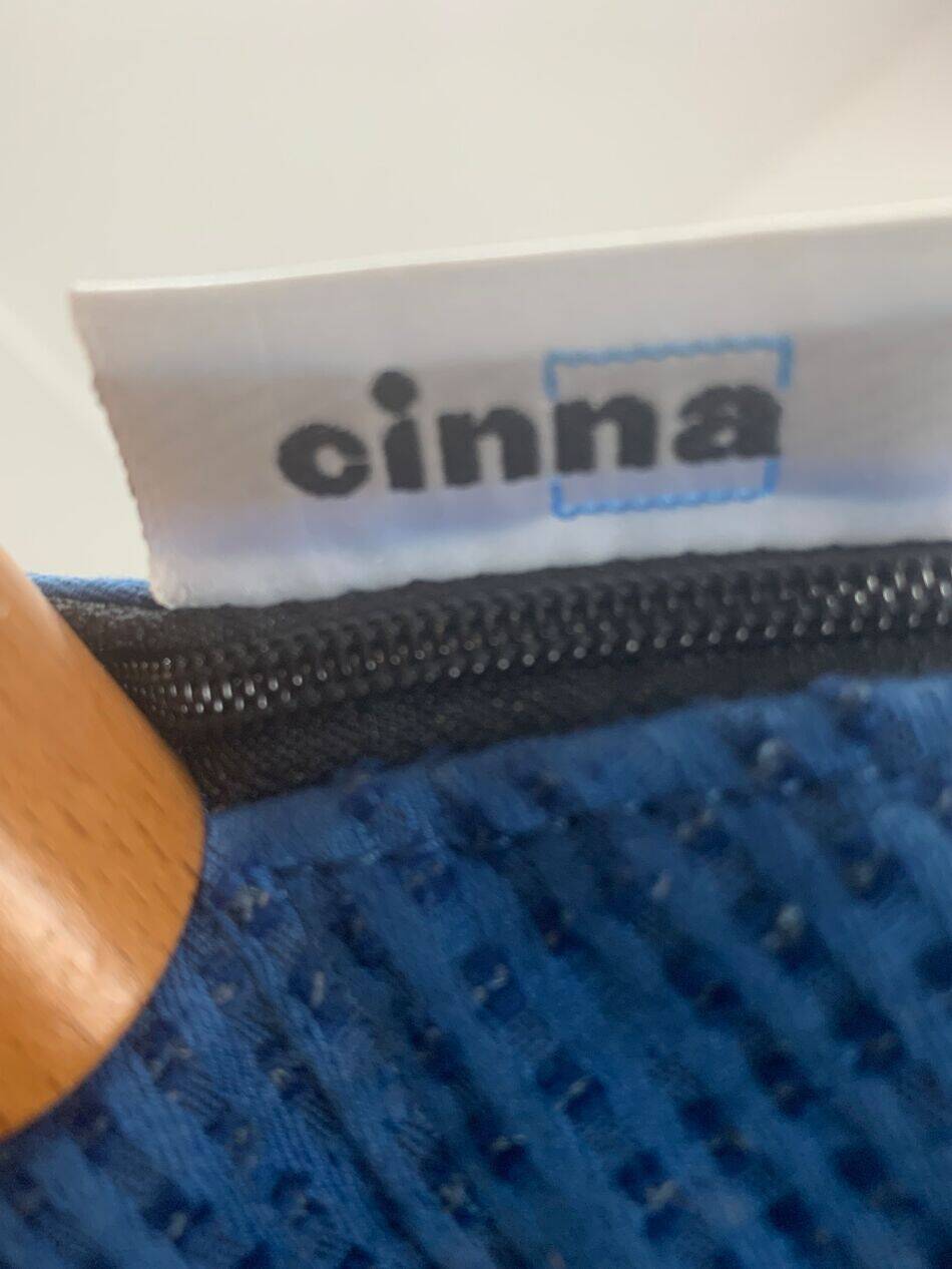 Cinna armchair, 1980 design, pop blue.