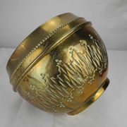 old gilded brass flower pot shabby chic old brass flowers pot