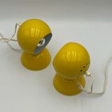 Set of 2 Eyeball Lamp - Reggiani - 60s lamps - space age desk lamp