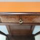 Beech and Walnut Root Console Table with an Orange Glass Top, Italy