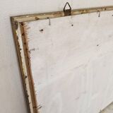 Art Deco mirror gilded with gold leaf – landscape format 47x37 cm