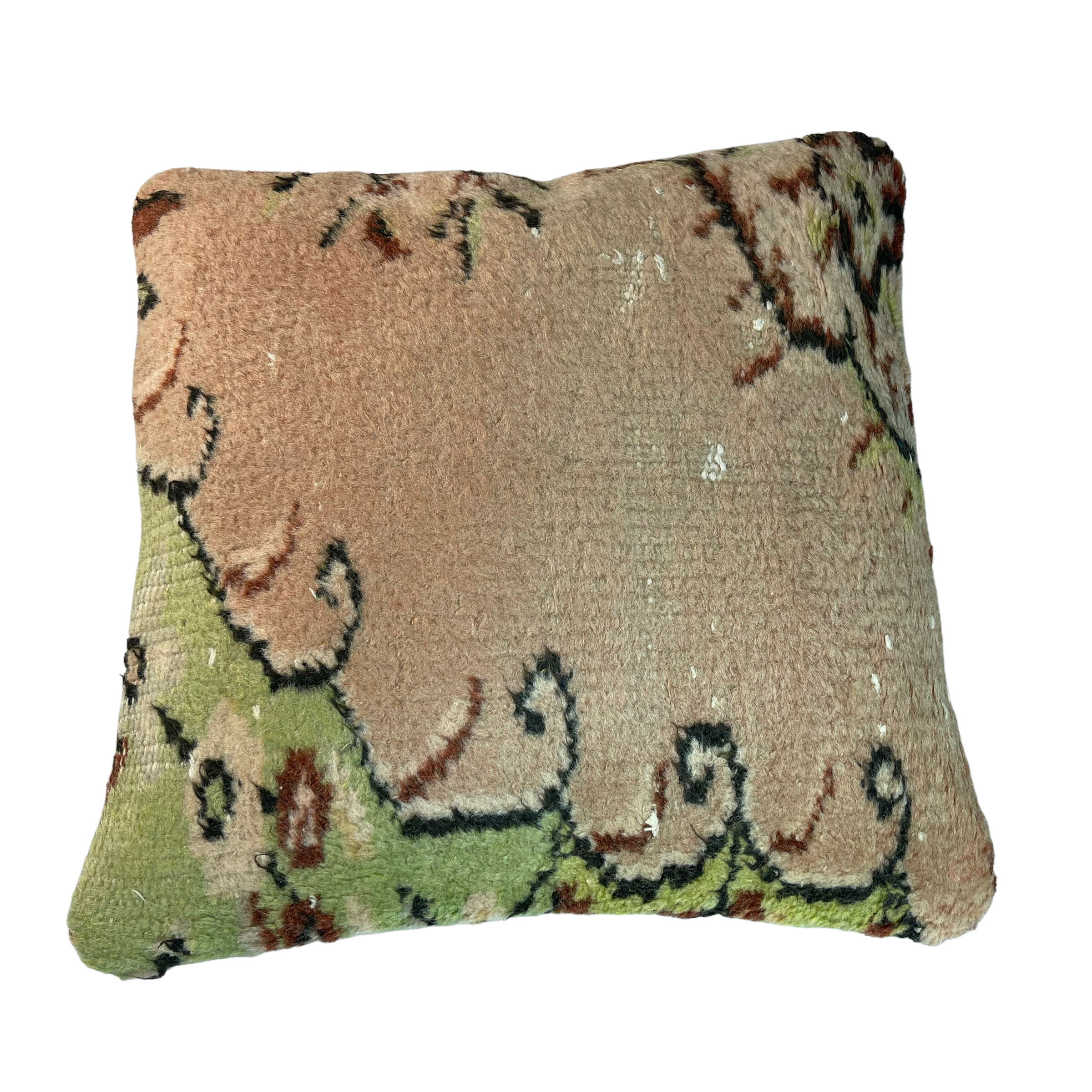 Vintage turkish hand knotted cushion cover , 45 x 45 cm
