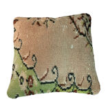 Vintage turkish hand knotted cushion cover , 45 x 45 cm